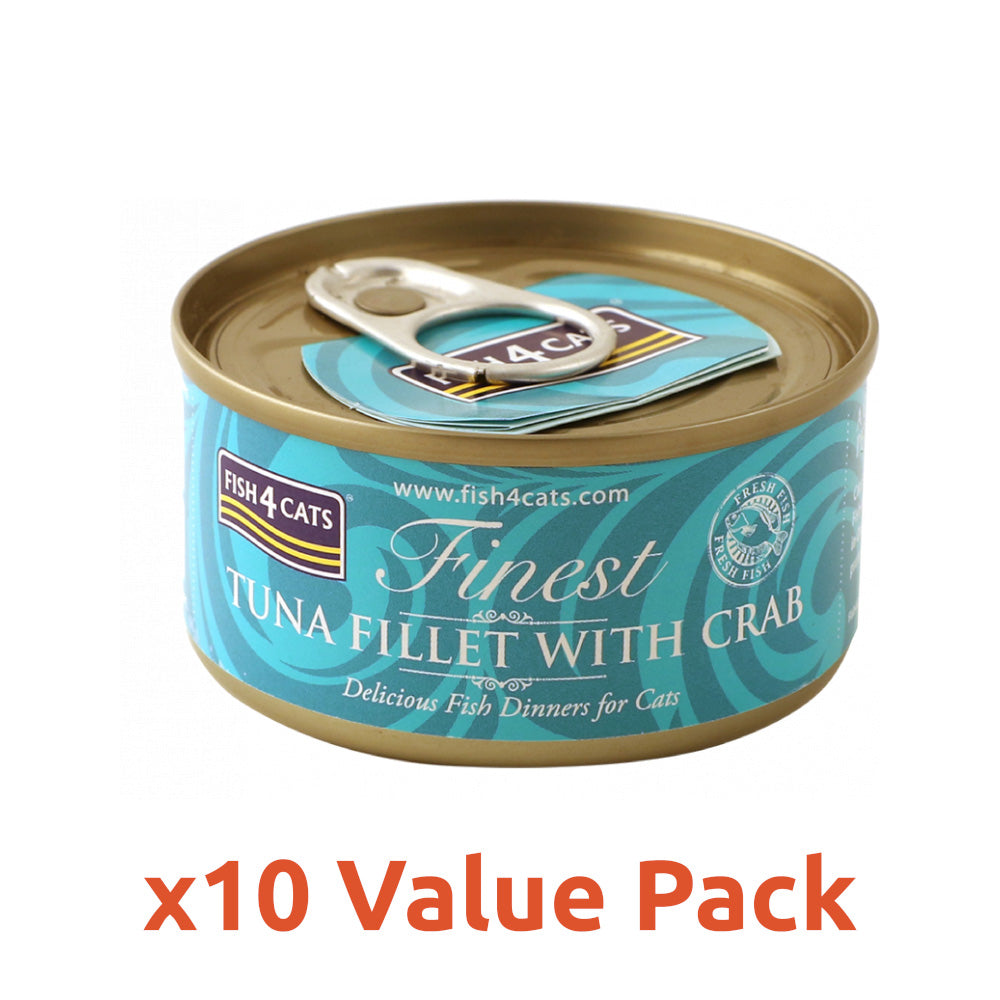 Finest Tuna Fillet with Crab Cat Can