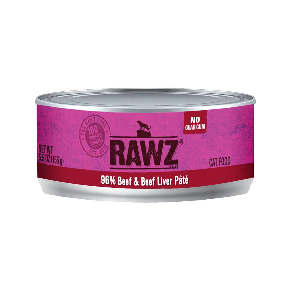 RAWZ - 96% Beef & Beef Liver Pate Cat Can 5.5 oz