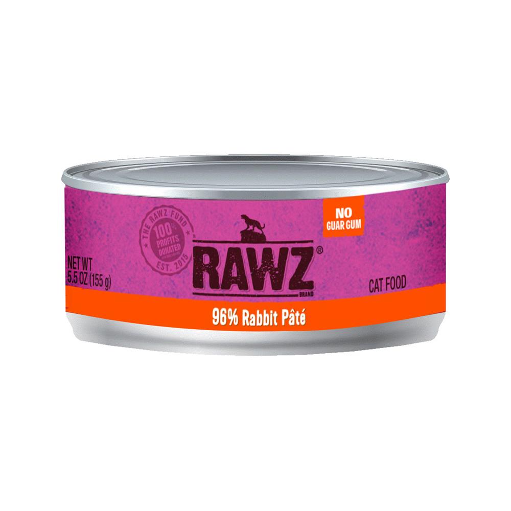 RAWZ - 96% Rabbit Pate Cat Can 5.5 oz