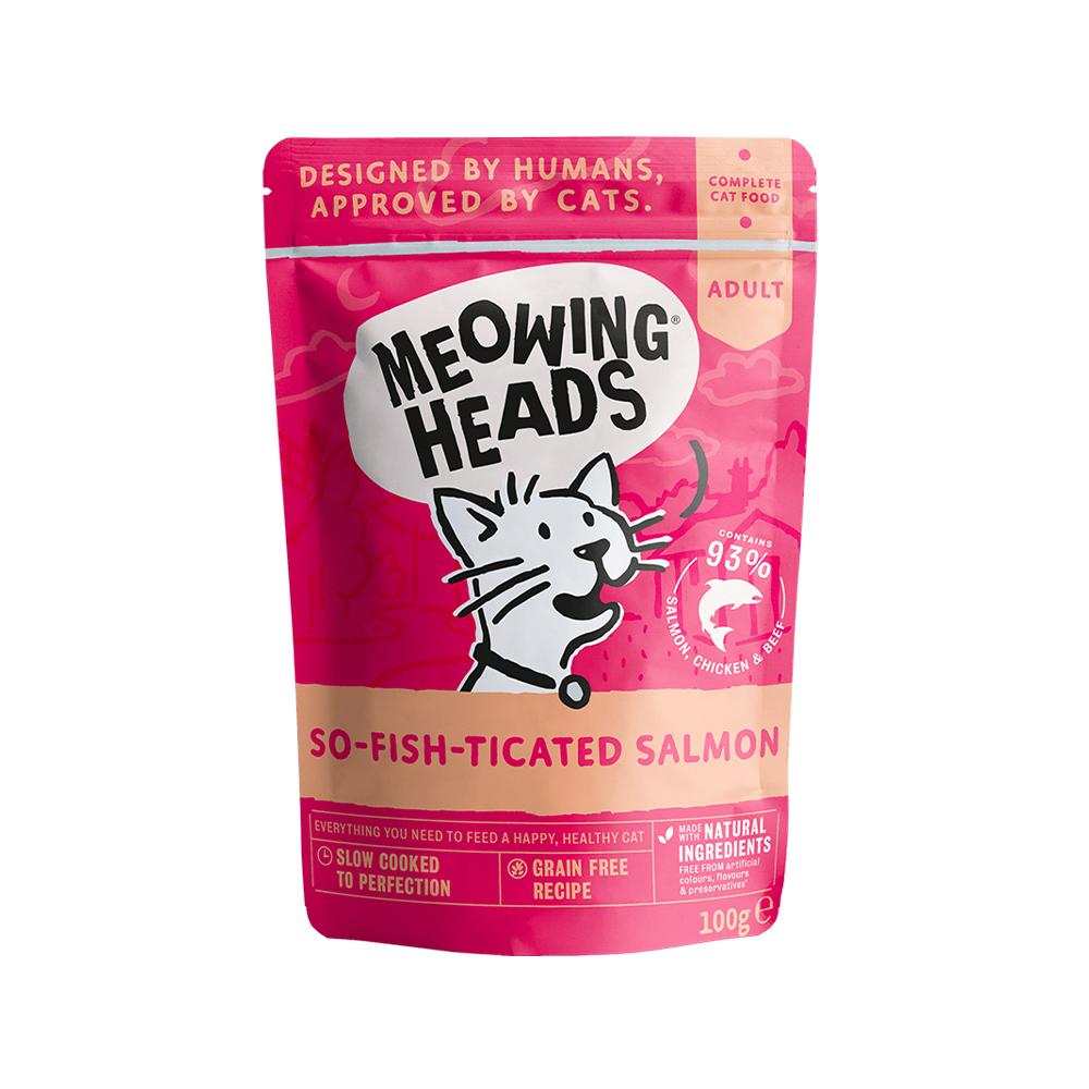 Meowing Heads - So-Fish-Ticated Salmon Wet Cat Food 100 g