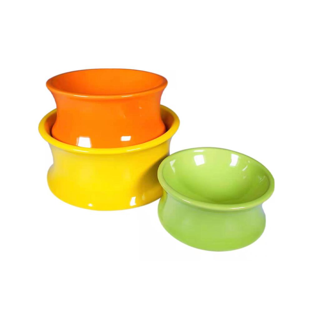 One for Pets - The Kurve Raised Dog Bowl Green