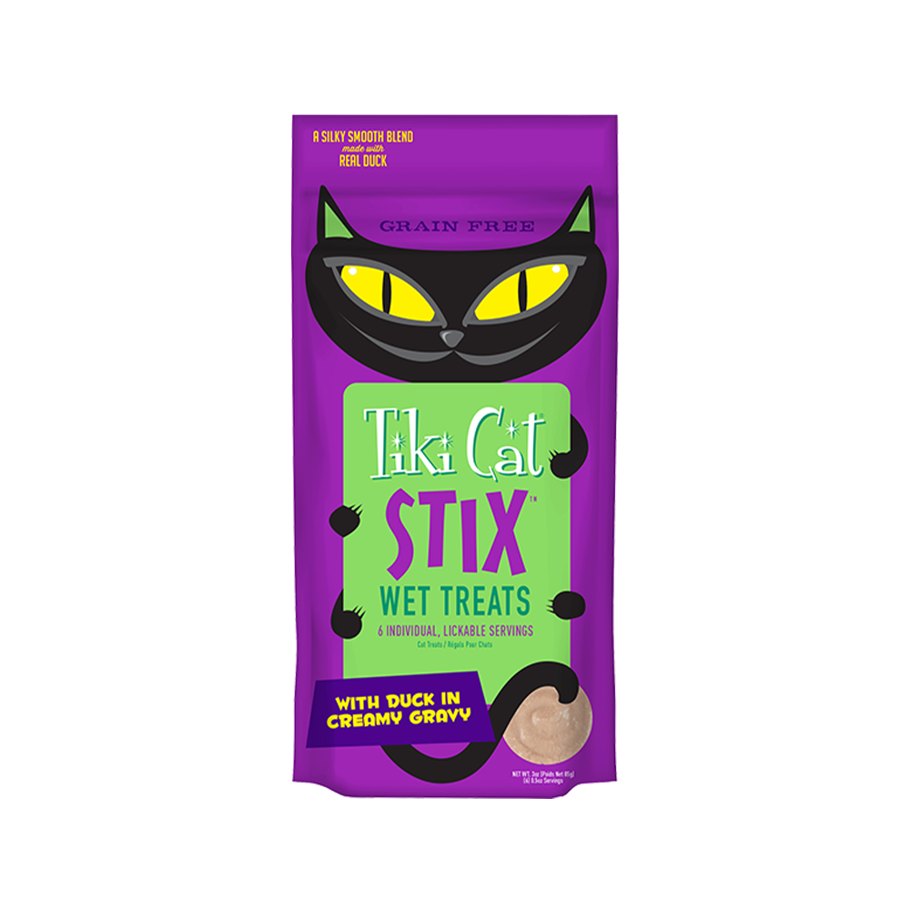 Tiki Pets - Stix Duck Mousse Cat Treat 6 pcs