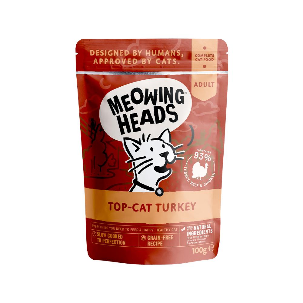 Meowing Heads - Top-Cat Turkey Wet Cat Food 