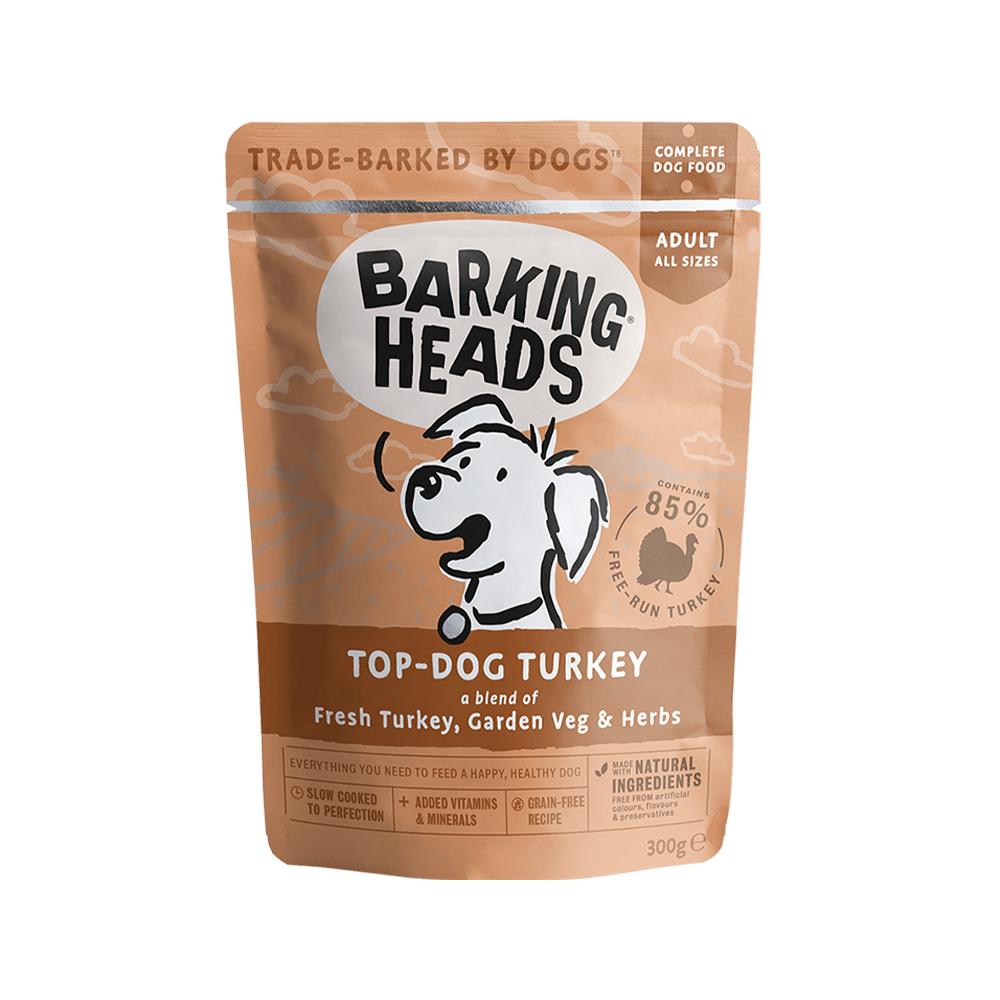 Barking Heads - Top-Dog Turkey Wet Dog Food 300 g