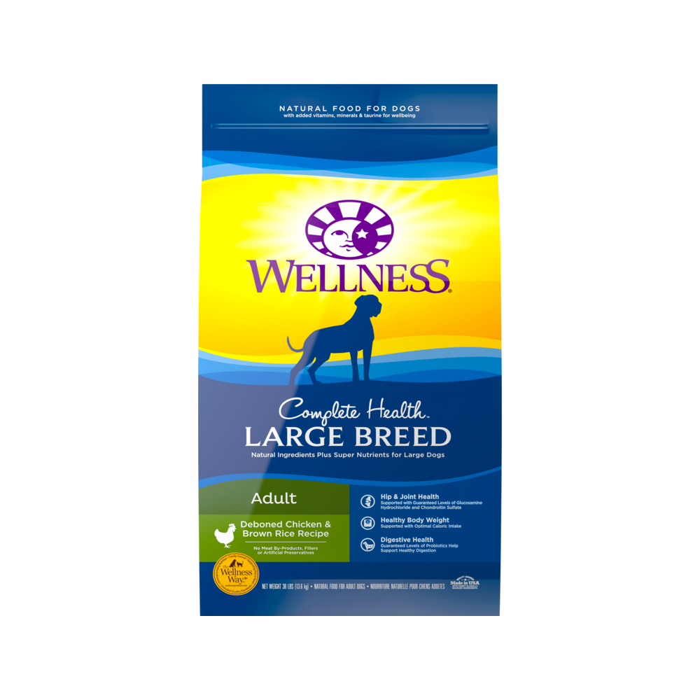 Wellness - Complete Health Chicken Large Breed Adult Dog Dry Food 30 lb