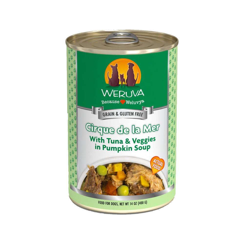 Weruva - Cirque de la Mer Tuna & Veggies in Pumpkin Soup Dog Can 14 oz