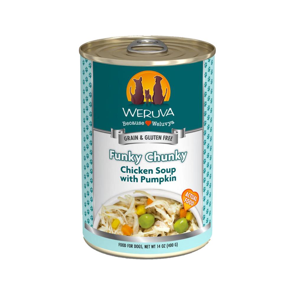 Weruva - Funky Chunky Chicken Soup with Pumpkin Dog Can 14 oz