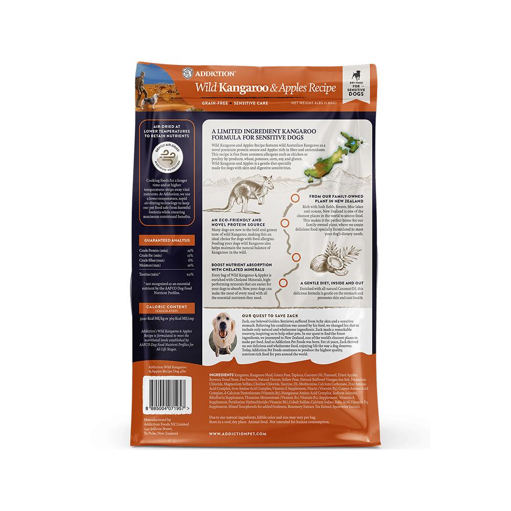 Addiction - Wild Kangaroo & Apples Dog Dry Food 