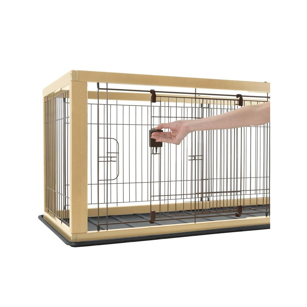 Richell - Wooden Expandable Pet Crate 