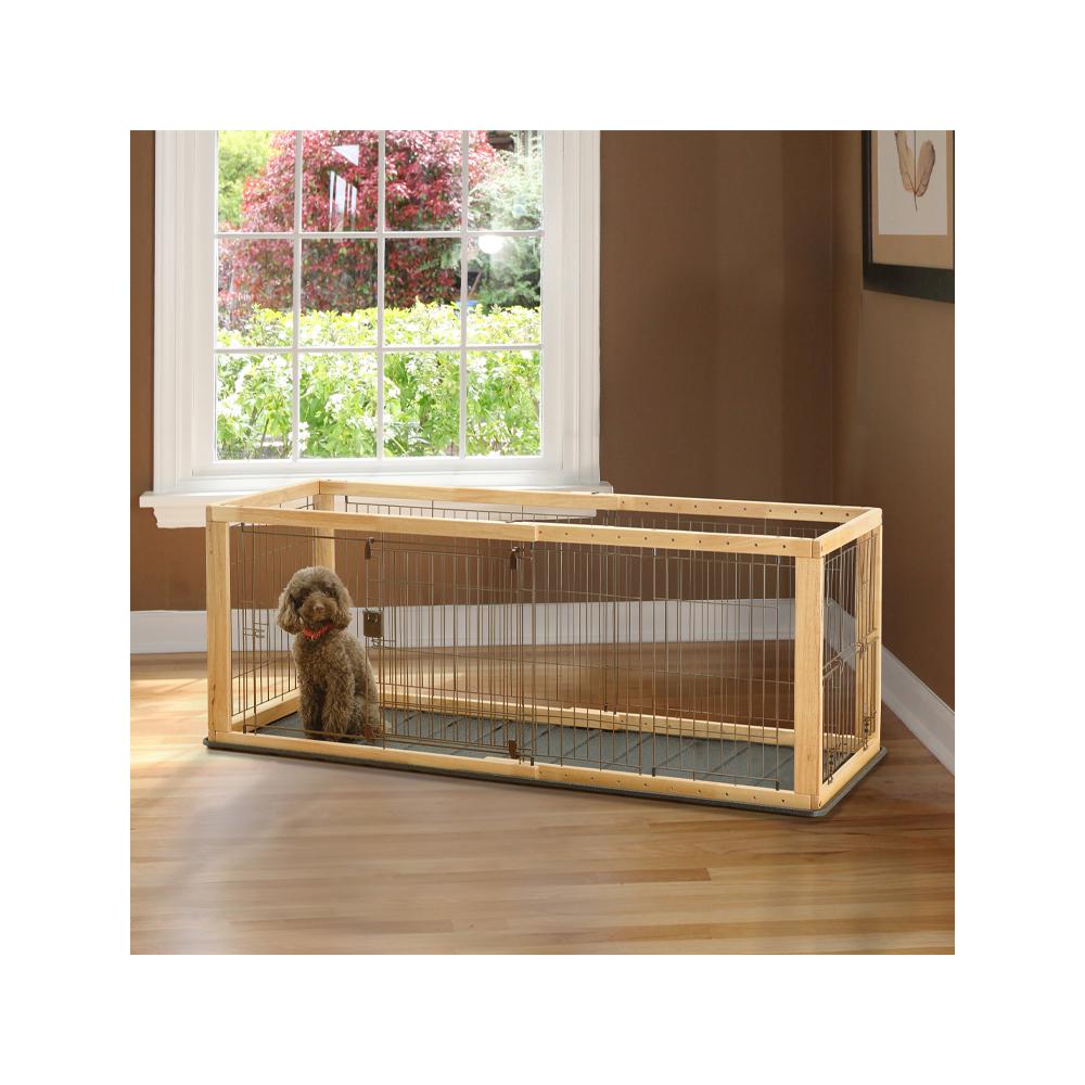 Richell - Wooden Expandable Pet Crate 