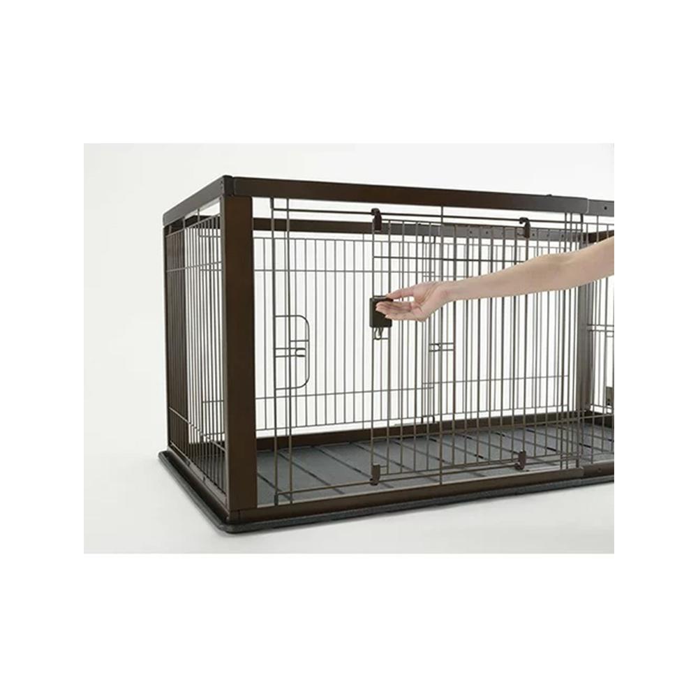Richell - Wooden Expandable Pet Crate Natural
