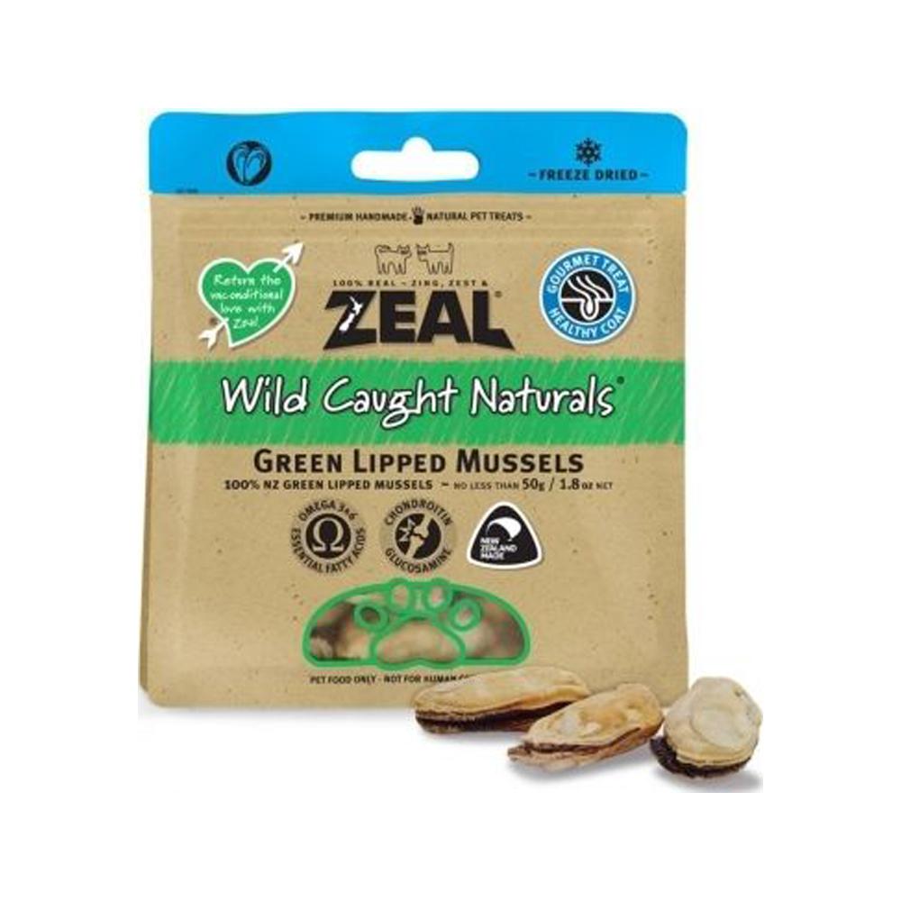 Zeal - Freeze Dried Wild Caught Green Lipped Mussels Dog Treats 50 g