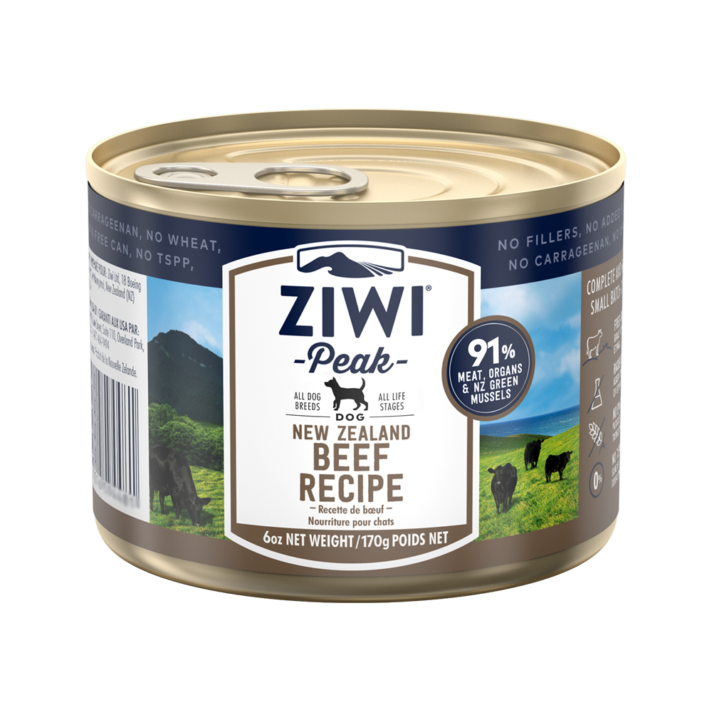 ZiwiPeak - Grain Free Free Range Beef Dog Can 170 g