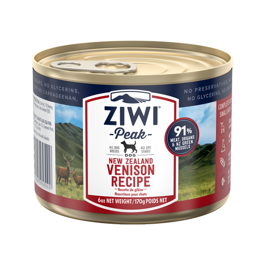 ZiwiPeak - Grain Free Free Range Venison Dog Can 170 g