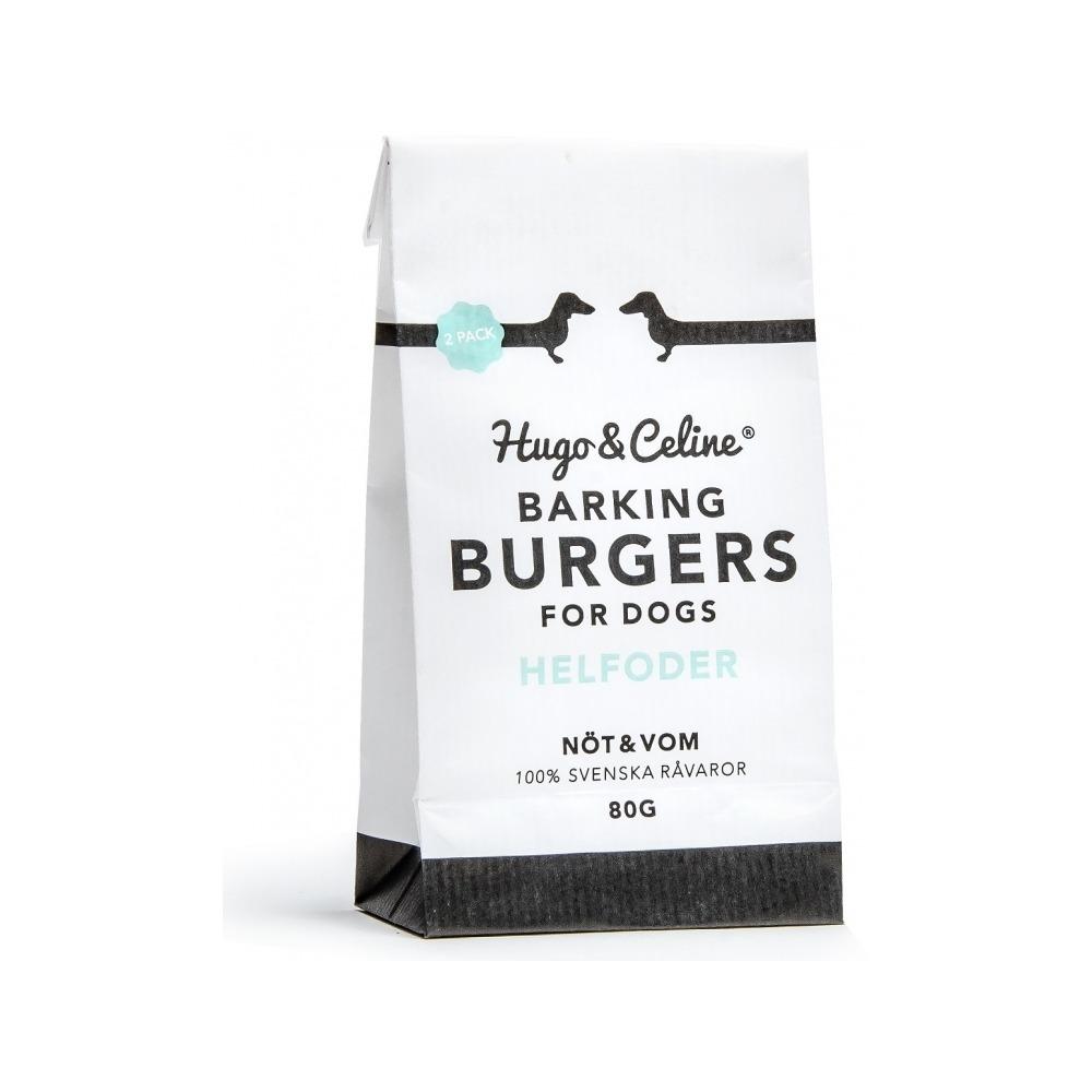 Hugo & Celine - Barking Burgers for Dogs - Beef & Rumen 80 g