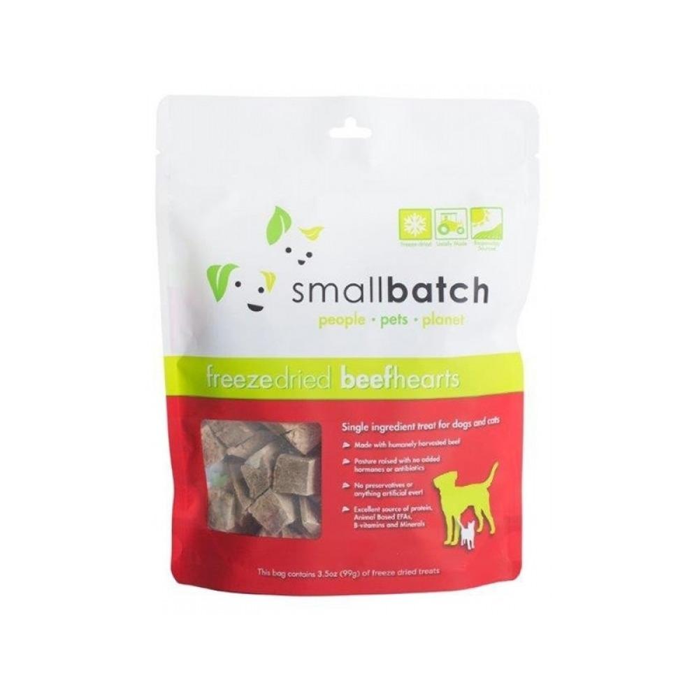 Smallbatch - Freeze Dried Beef Hearts Dog Treats 3.5 oz