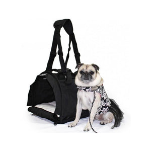 SturdiProducts - SturdiBag Flex-Height Pet Carrier Black
