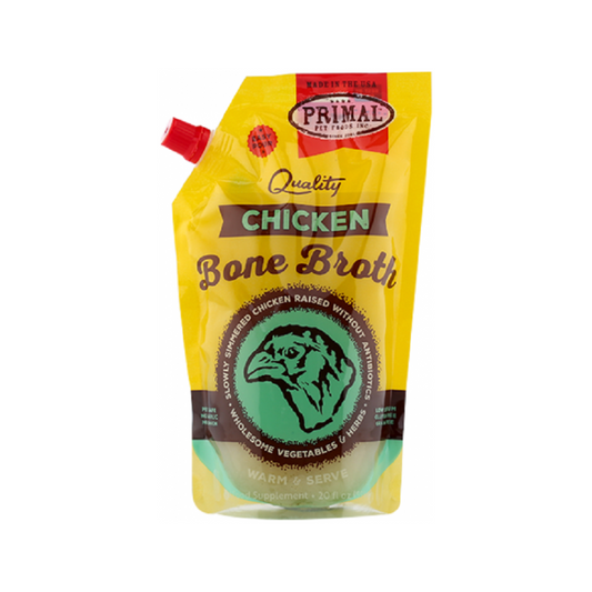 Primal Pet Foods Inc. - Frozen - Chicken Bone Broth Dog Pouch (Frozen) 20 oz