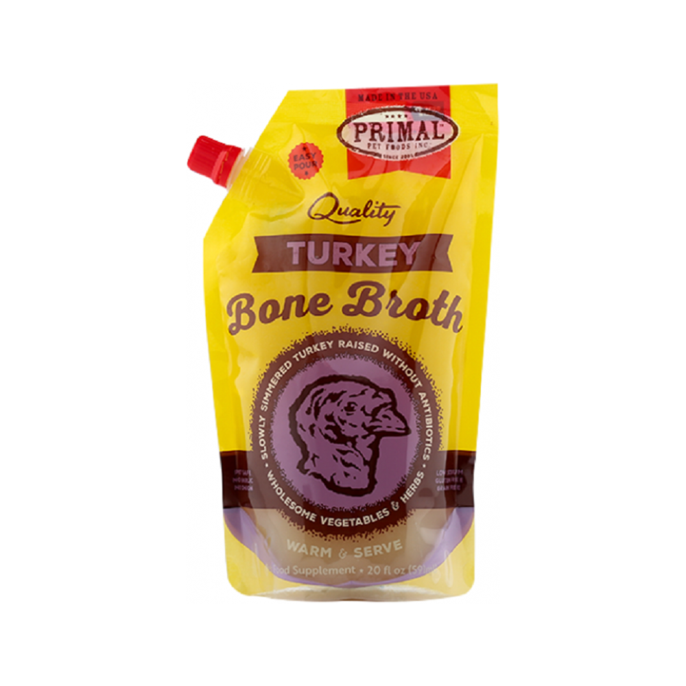 Primal Pet Foods Inc. - Frozen - Turkey Bone Broth Dog Pouch (Frozen) 20 oz