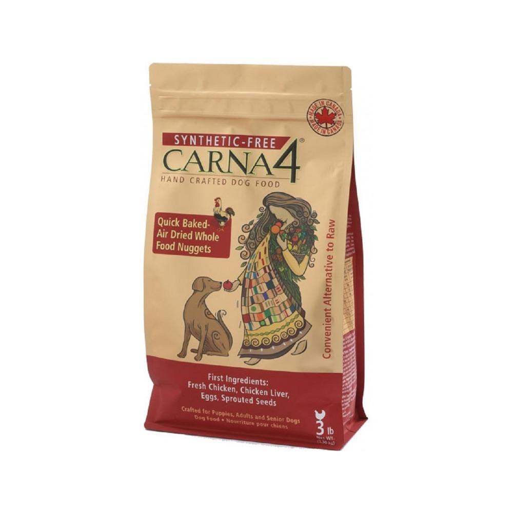 Carna4 - Synthetic - Free Chicken Dog Dry Food for All Life Stages 3 lb