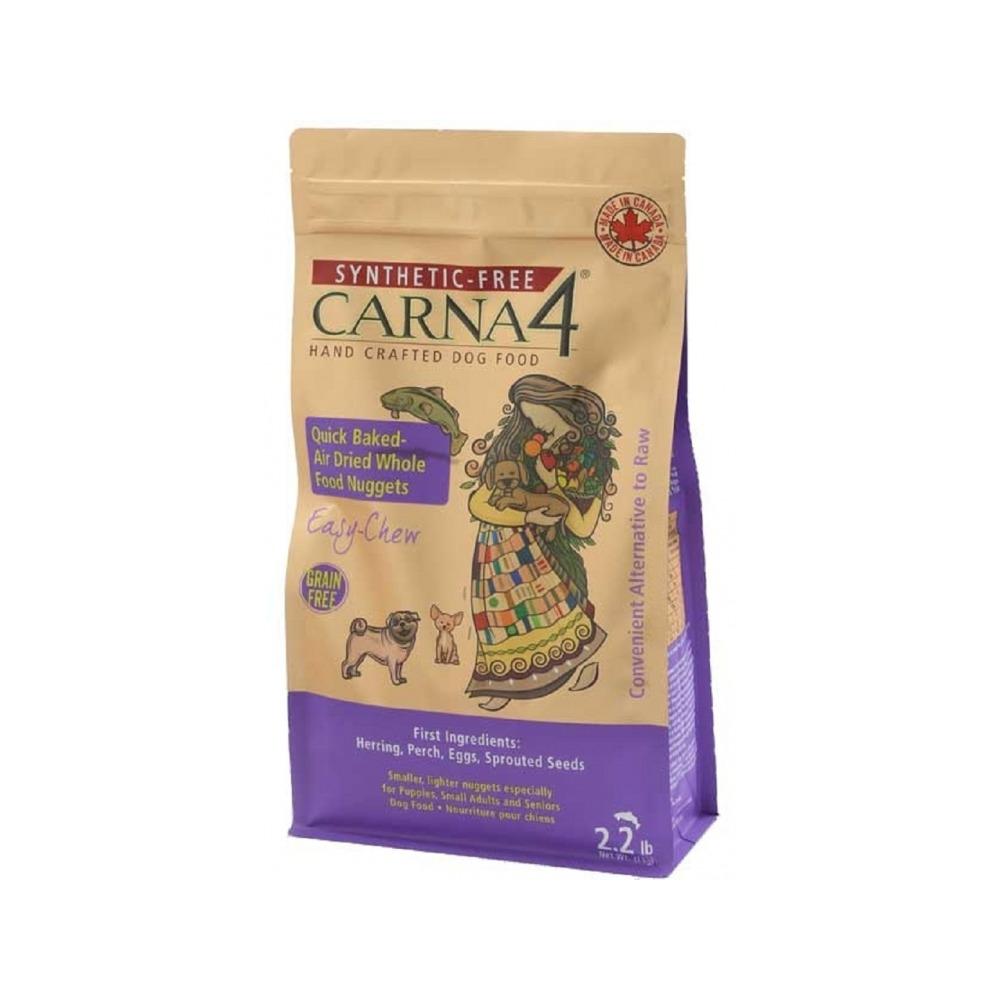 Carna4 - Synthetic - Free Easy Chew Fish Dog Dry Food for All Life Stages 4.4 lb