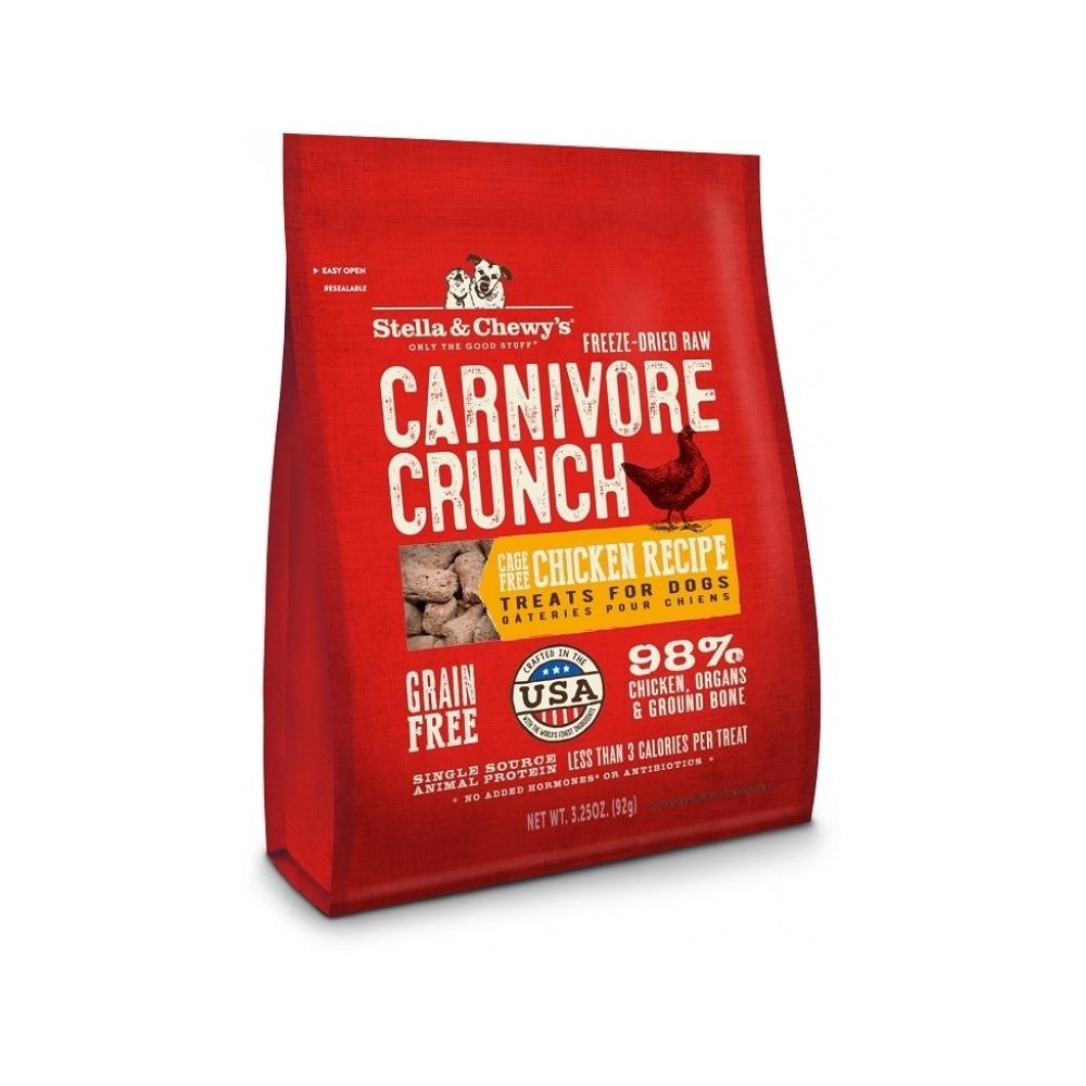 Stella & Chewy's - Carnivore Crunch Freeze Dried Cage Free Chicken Dog Treats 3.25 oz