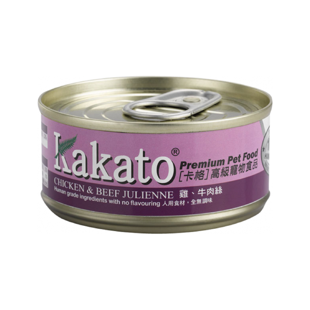 Kakato - Chicken & Beef Julienne Dog & Cat Can 
