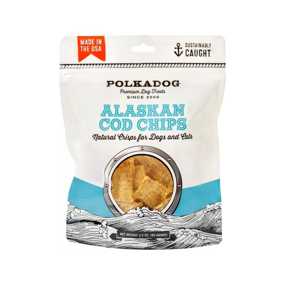 Polkadog Bakery - Alaskan Cod Chips Dog Treats 3.5 oz