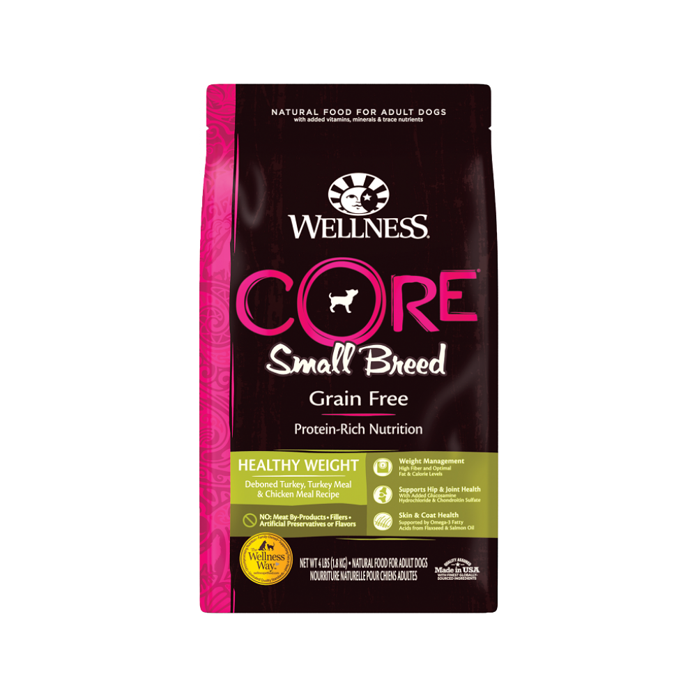 Wellness - Core - CORE Healthy Weight Turkey & Chicken Small Breed Adult Dog Dry Food 12 lb