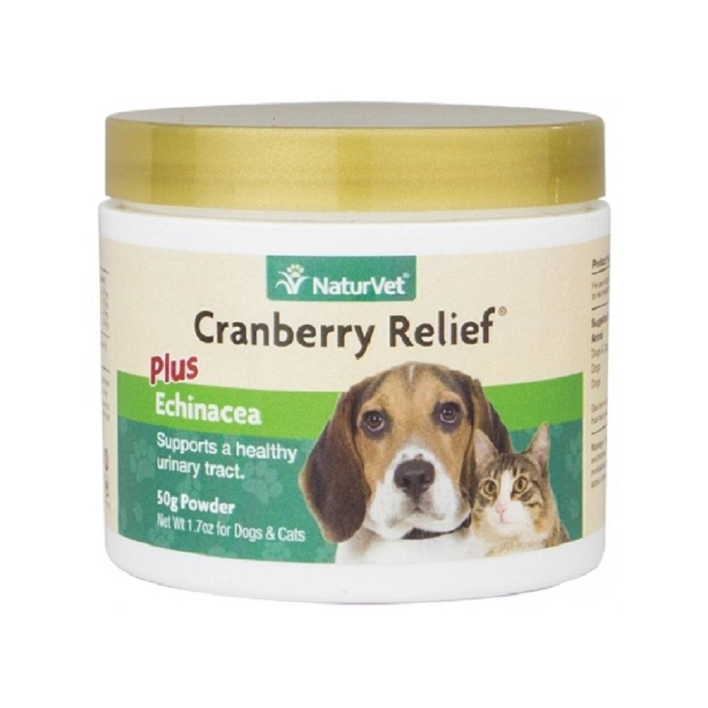 NaturVet - Cranberry Relief with Echinacea Urinary Tract Health Powder for Dogs & Cats 50 g