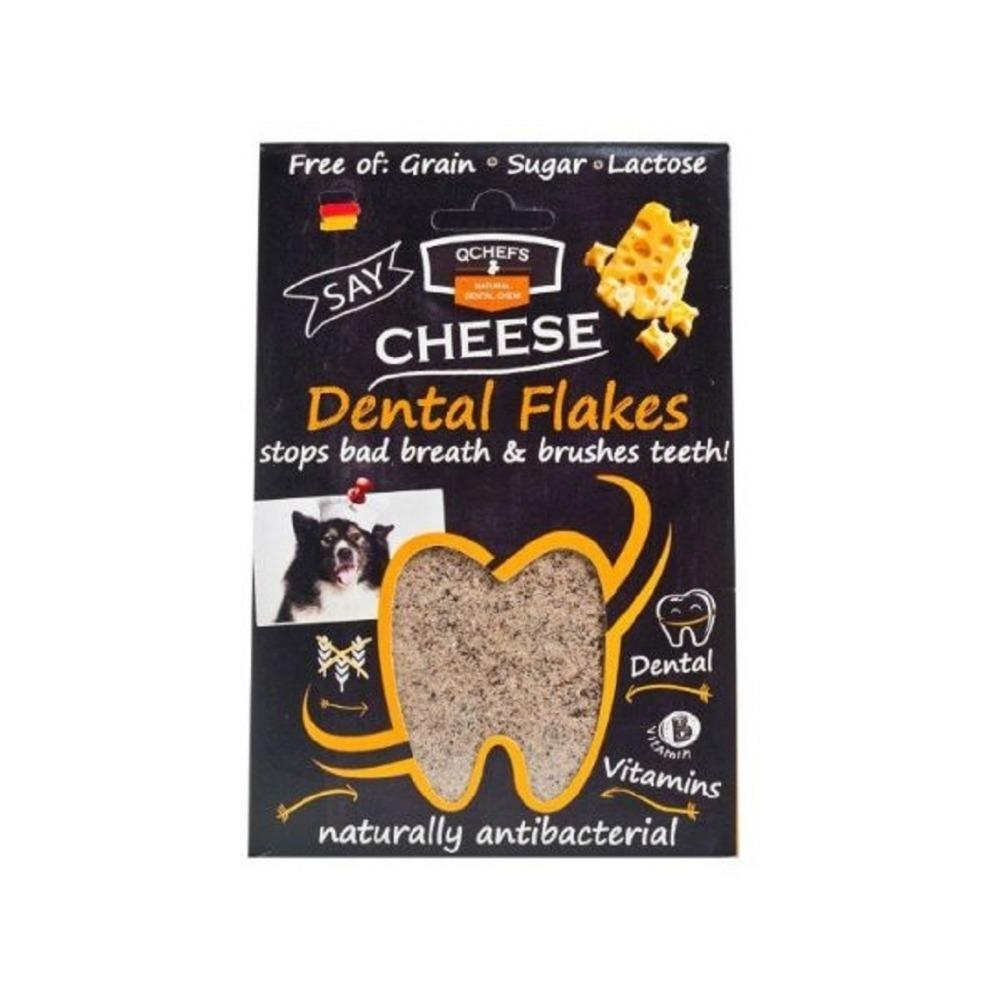 QChefs - Cheese & Buckwheat Dog Dental Flakes 90 g