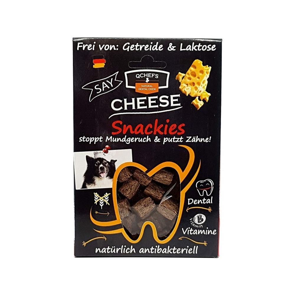QChefs - Snackies Cottage Cheese & Carob Dog Dental Treat 65 g