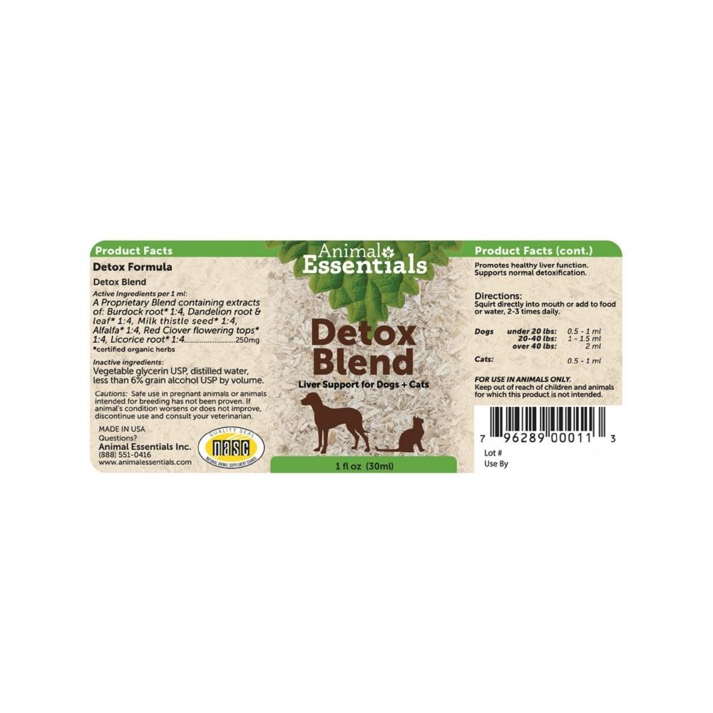 Animal Essentials - Detox Blend Liver Support for Dogs & Cats 