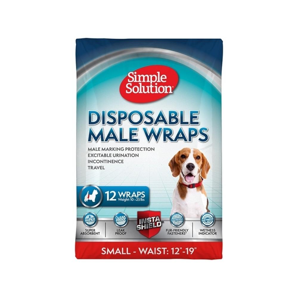 Simple Solution - Disposable Diapers for Male Dogs Small