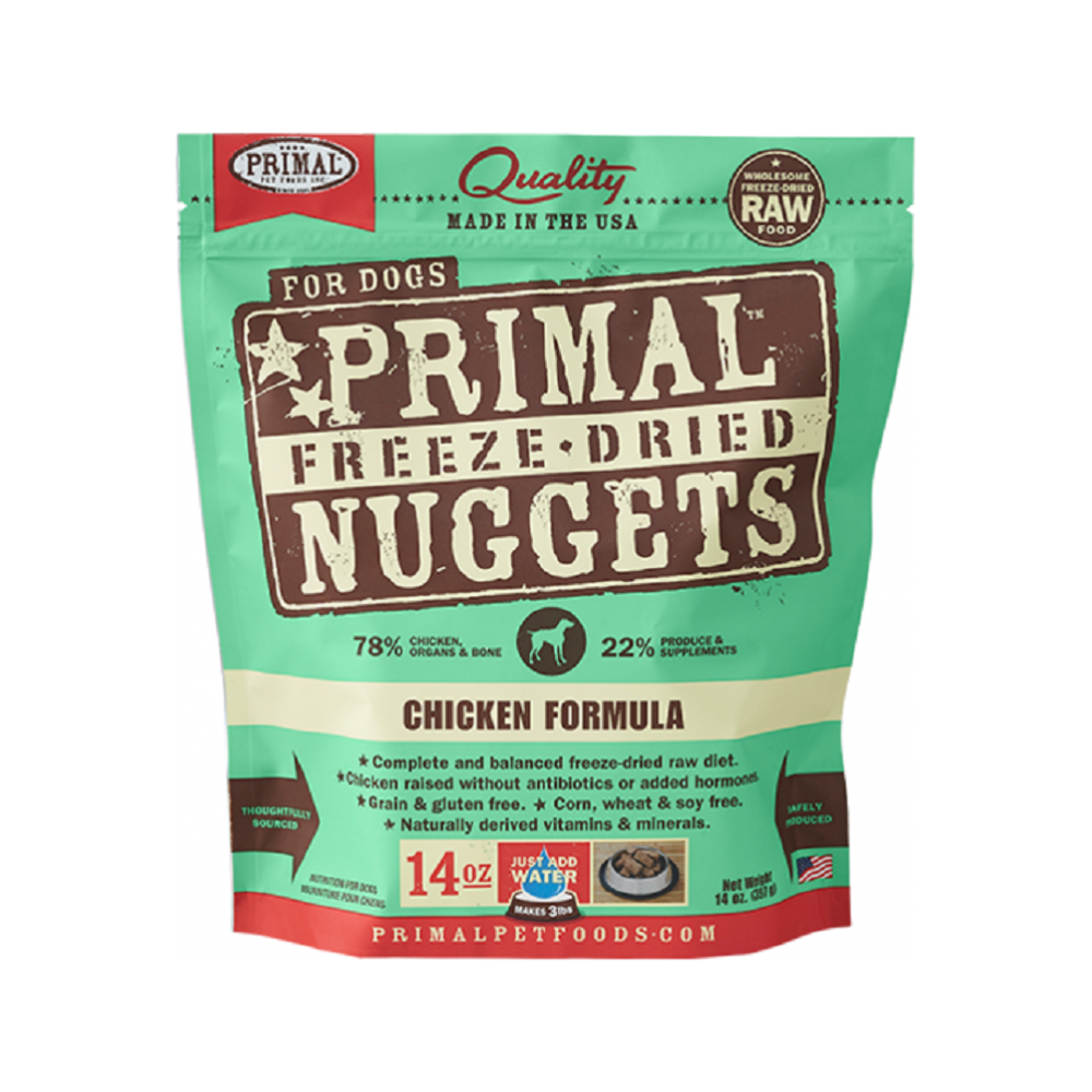 Primal Pet Foods Inc - Freeze Dried Chicken Nuggets Dog Food 14 oz