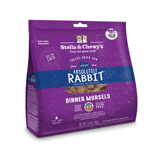 Stella & Chewy's - Grain Free Freeze Dried Rabbit Dinner Morsels Cat Food 18 oz