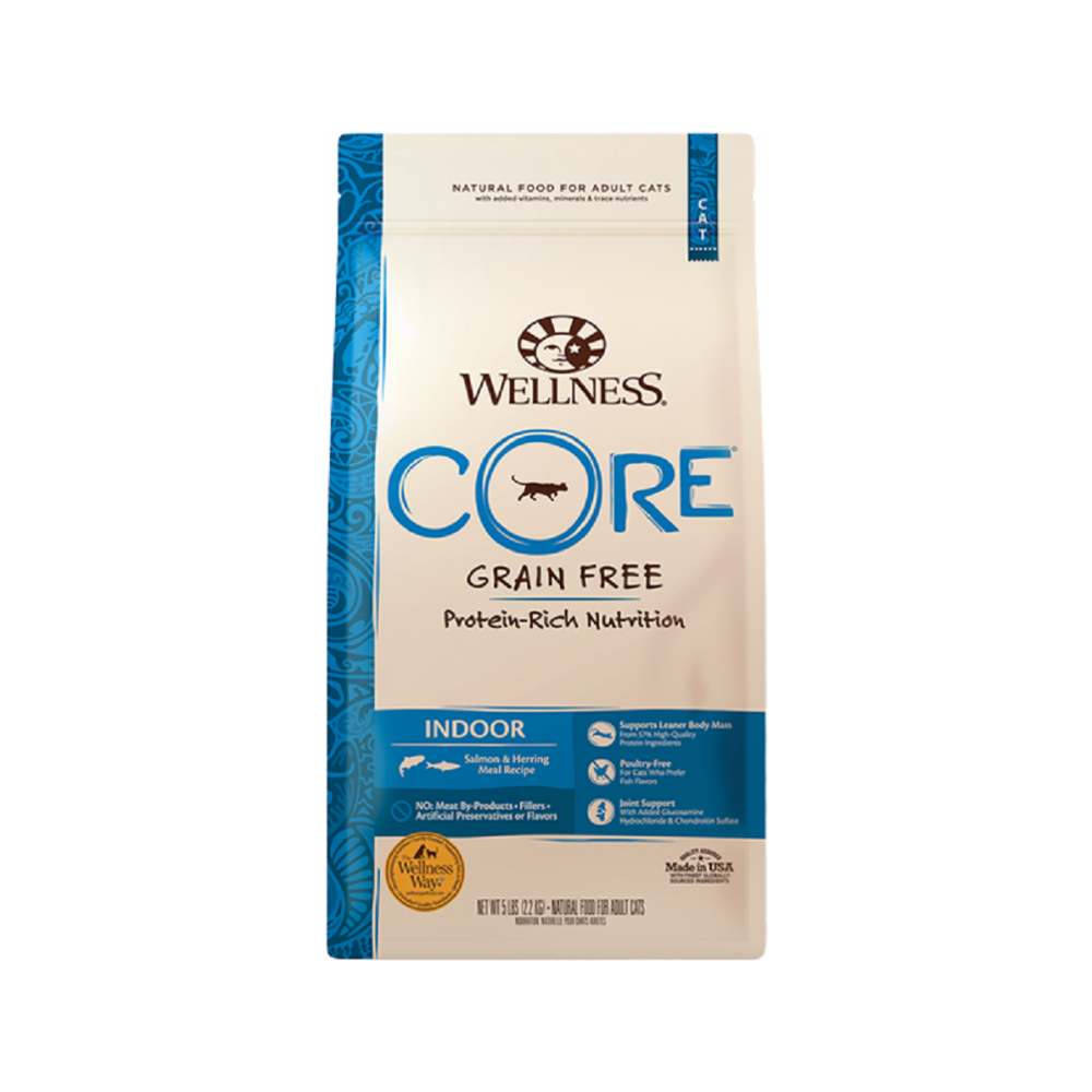Wellness - Core - CORE Indoor Salmon & Herring Adult Cat Dry Food 11 lb