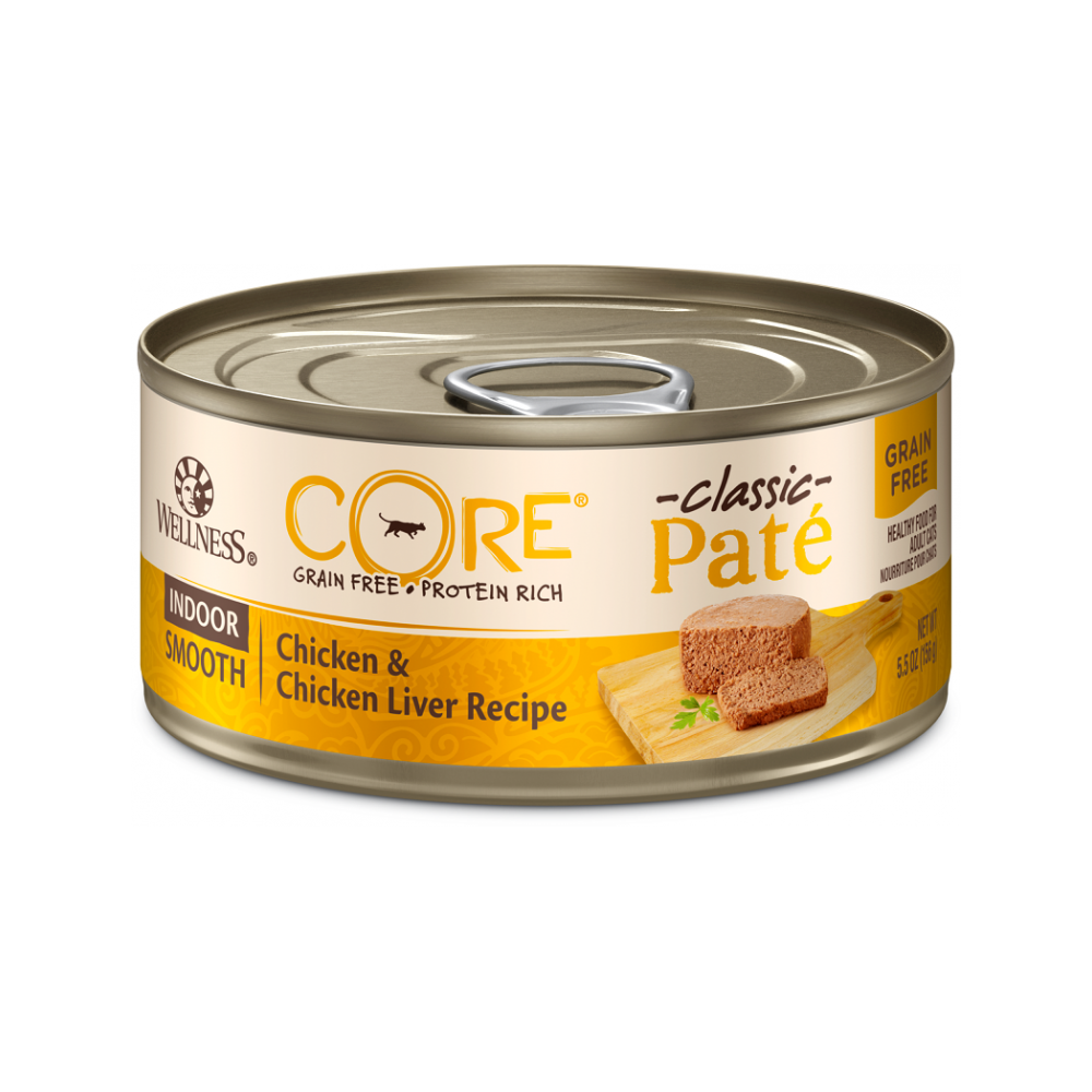 Wellness - Core - CORE Pate Indoor Chicken & Chicken Liver Adult Cat Can 5.5 oz