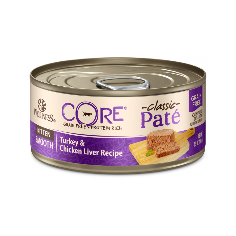 Wellness - Core - CORE Pate Turkey & Chicken Liver Kitten Cat Can 5.5 oz