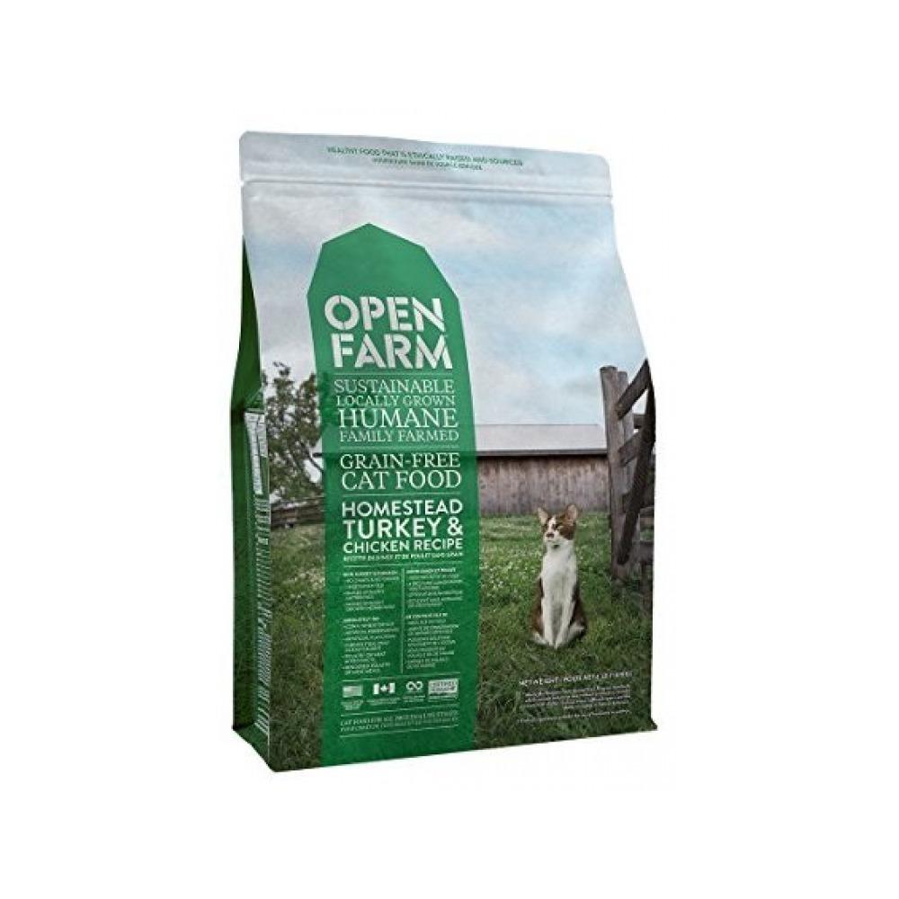 Open Farm - Homestead Turkey & Chicken Cat Dry Food 4 lb