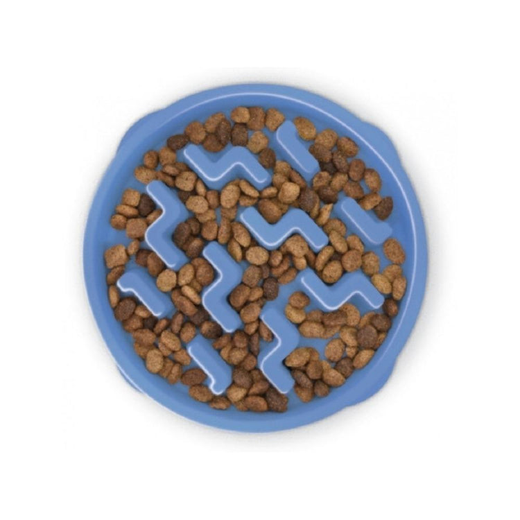 Outward Hound - Fun Feeder Dog Slow Bowl Blue