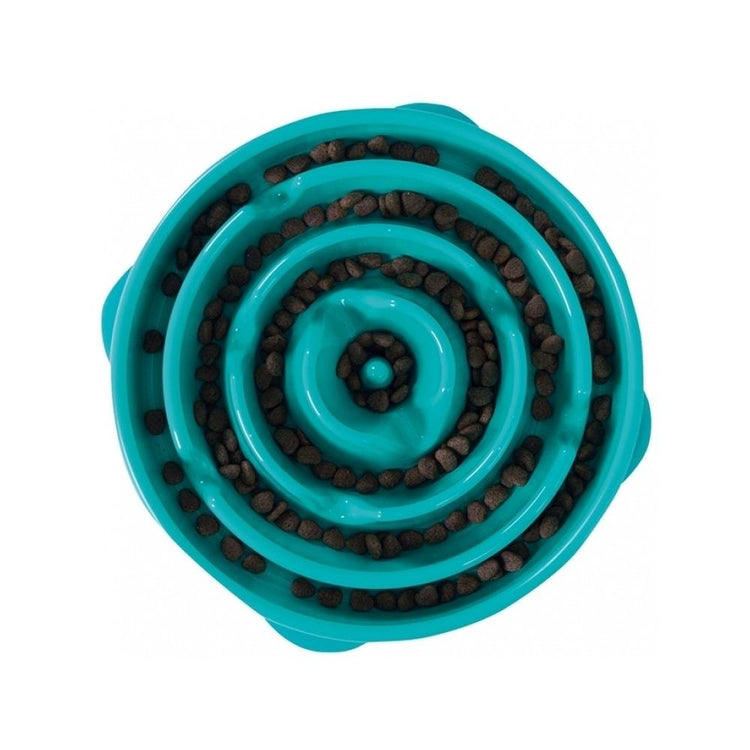 Outward Hound - Fun Feeder Dog Slow Bowl Teal