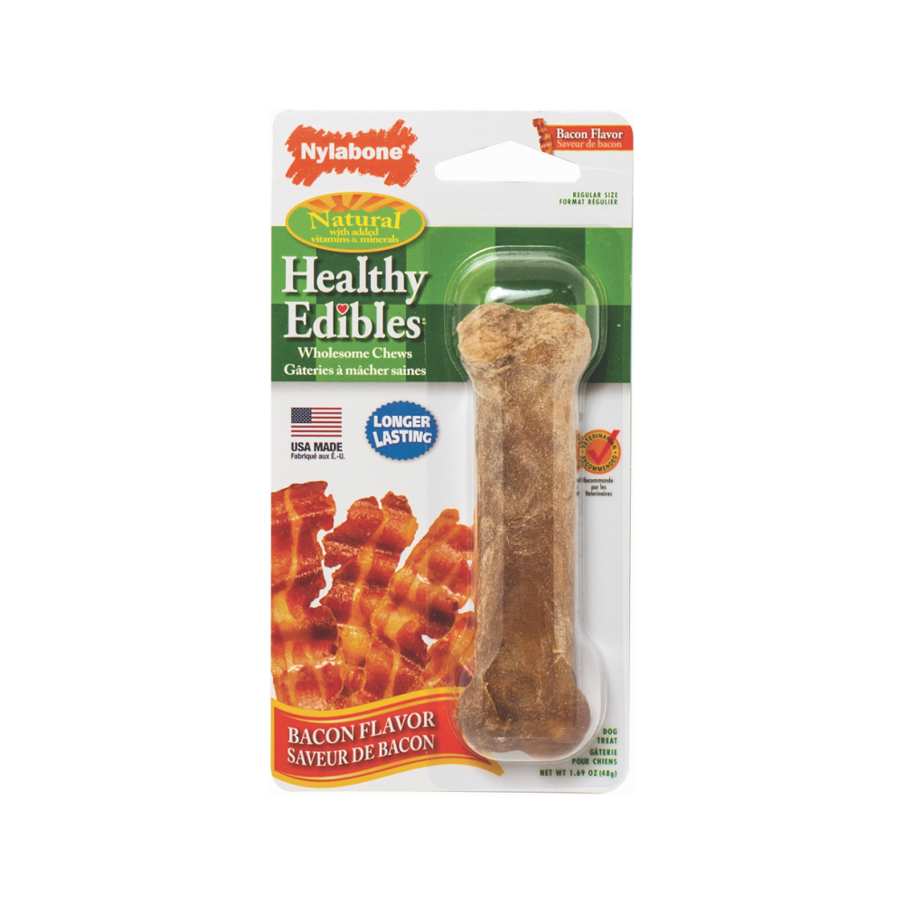 Nylabone - Healthy Edibles Bacon Flavor Dog Dental Chew Small