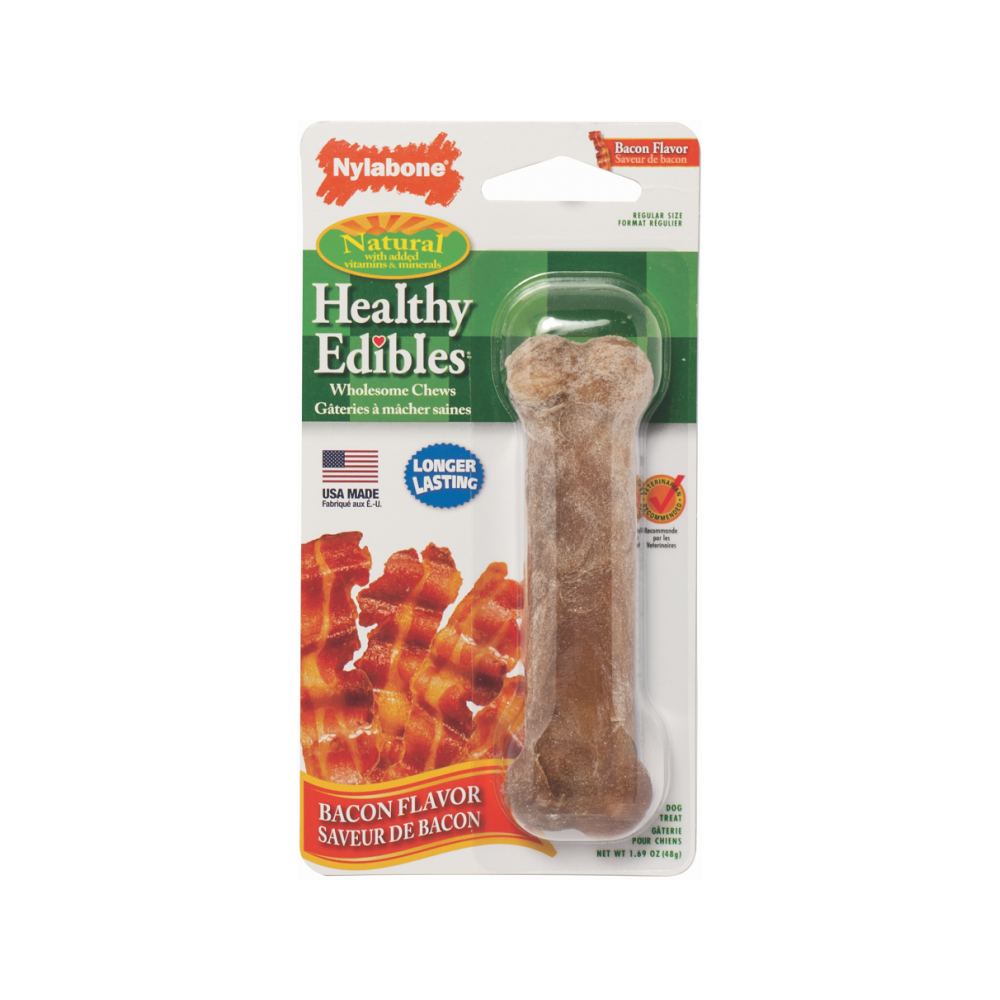 Nylabone - Healthy Edibles Bacon Flavor Dog Dental Chew Medium