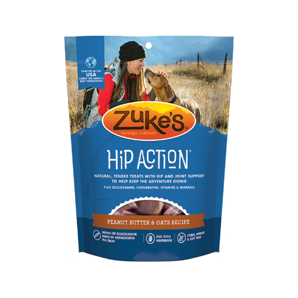 Zuke's - Hip Action Peanut Butter & Oats Dog Treats 6 oz