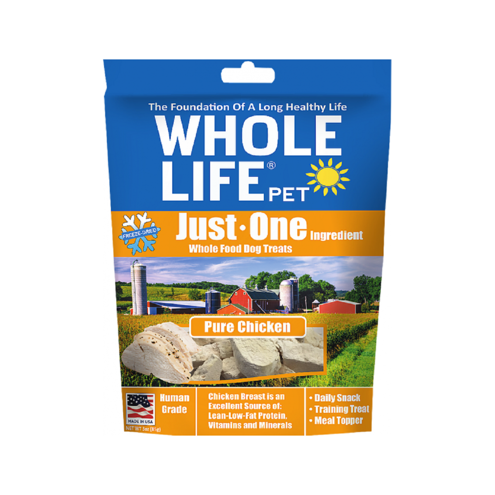 Whole Life Pet - Pure Freeze Dried Chicken Breast Dog Treats 3 oz