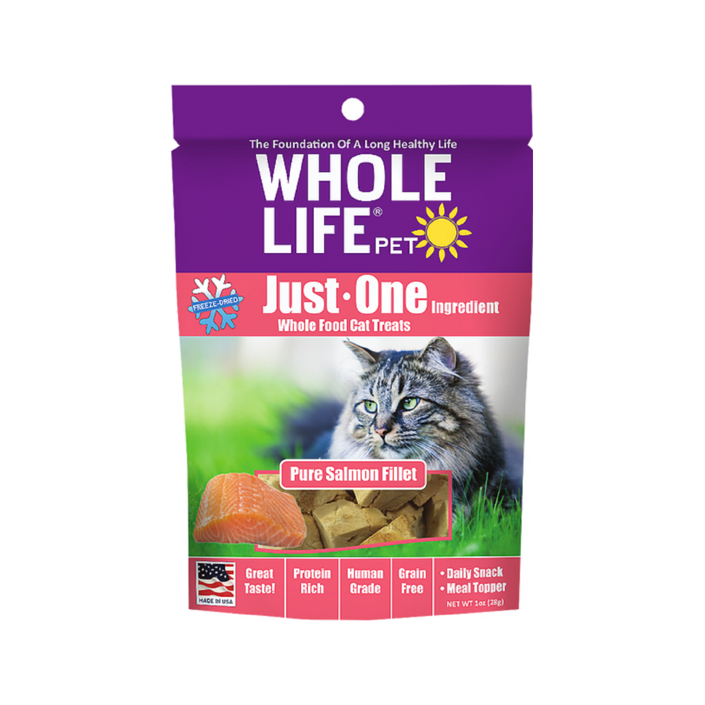 Whole Life Pet - Pure Freeze Dried Salmon Fillet Cat Treats 1 oz