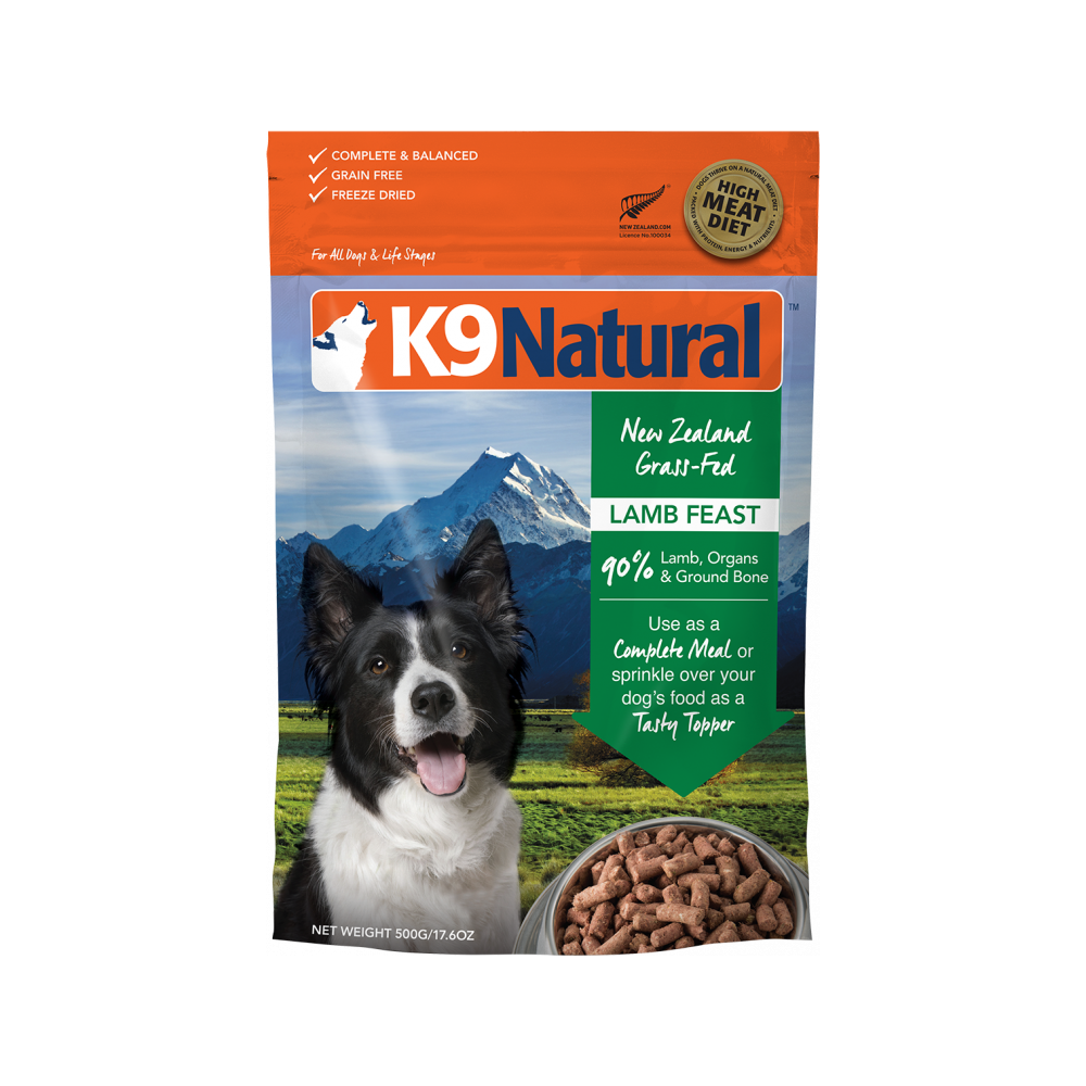 K9 Natural - All Life Stages Freeze Dried Lamb Feast Complete Dog Dry Food 