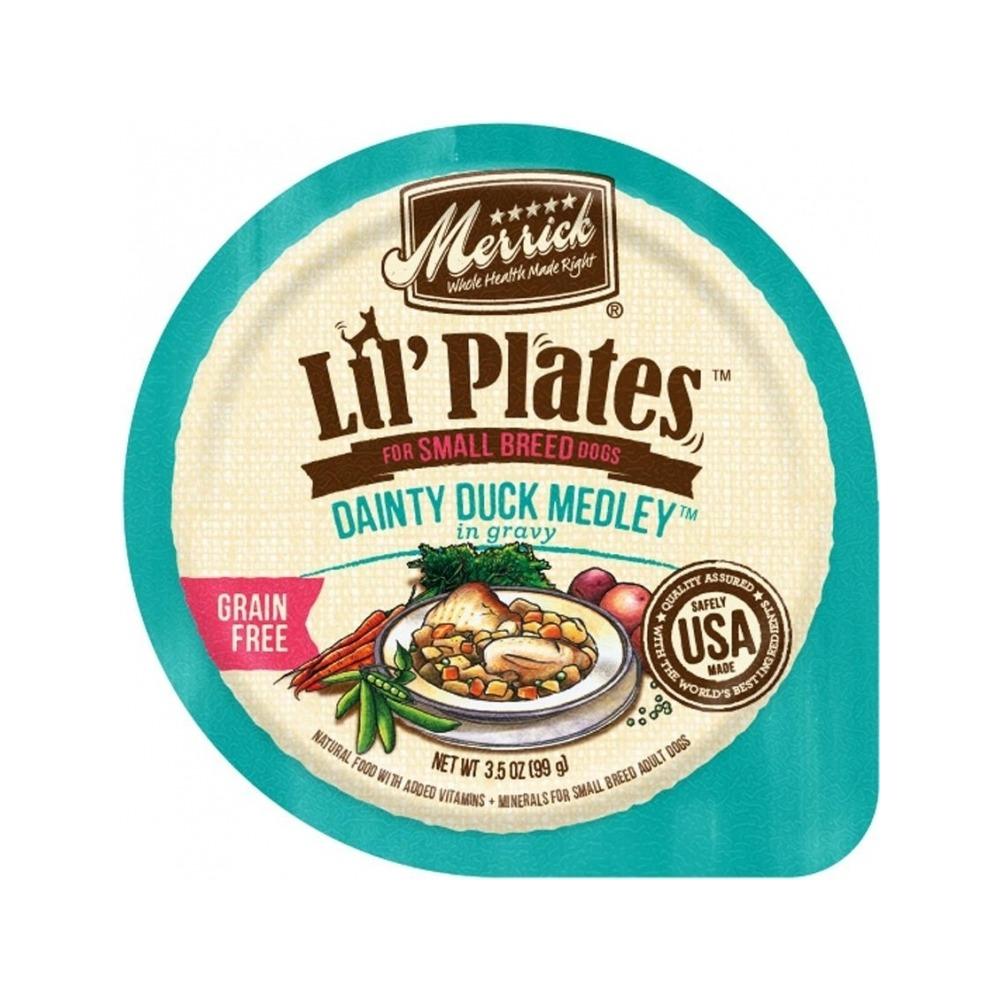 Merrick - Lil' Plates Adult Grain Free Dainty Duck Medley Dog Can for Small Breeds 3.5 oz