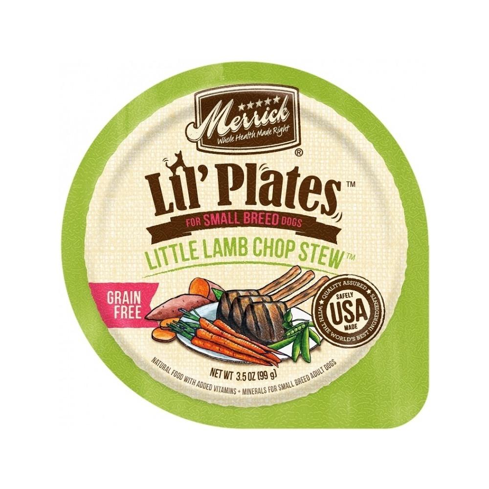 Merrick - Lil' Plates Adult Grain Free Little Lamb Chop Stew Dog Can for Small Breeds 3.5 oz